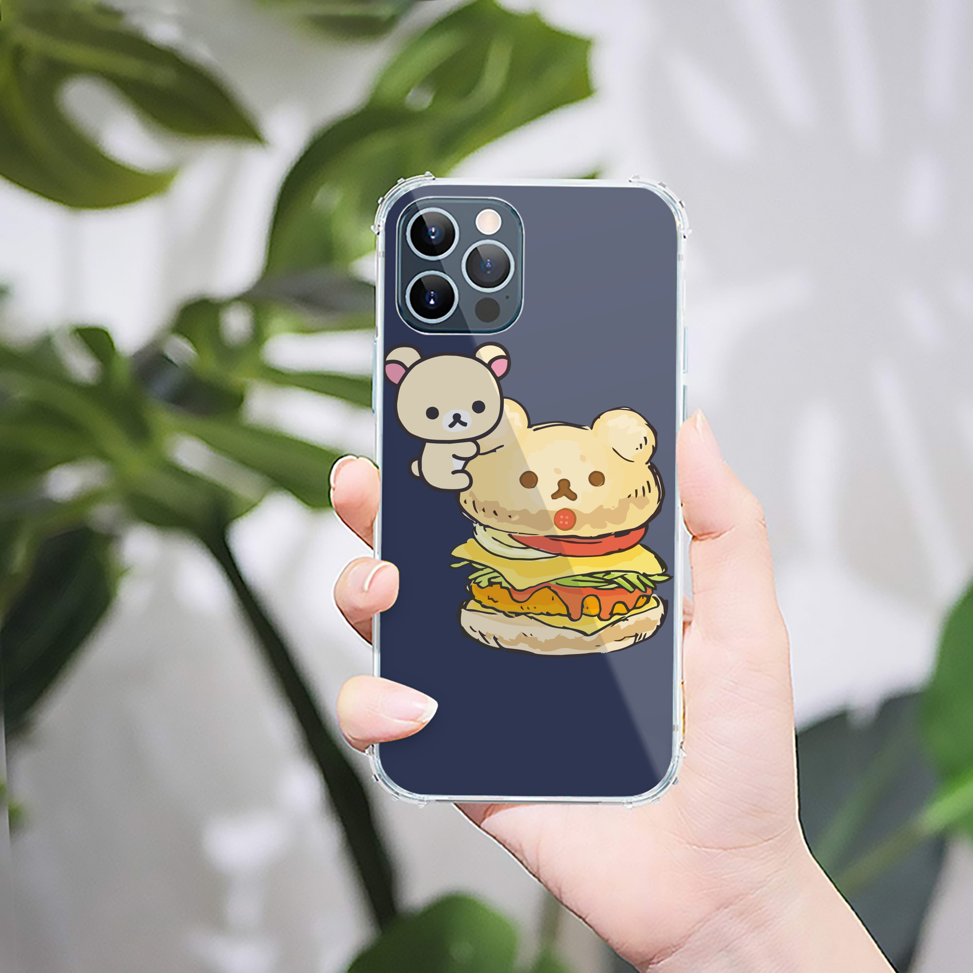 （画像用） リラックマ リラックマ キイロイトリ Rilakkuma Korilakkuma Kiiroitori 【iPhone 12シリーズ対応】透明スマホケース（クリアソフトケース）